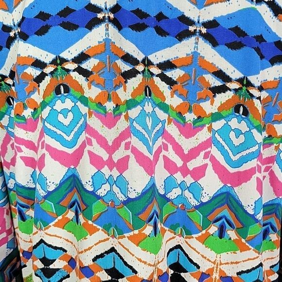 RIVIERA SUN Multicolored Abstract Kaftan Plus‎ Size - Picture 8 of 10